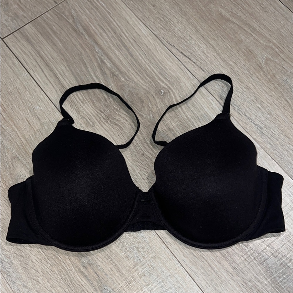 Black full coverage bra
